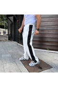 Erkek Slim Fit Yan Şerit Detaylı Eşofman Altı