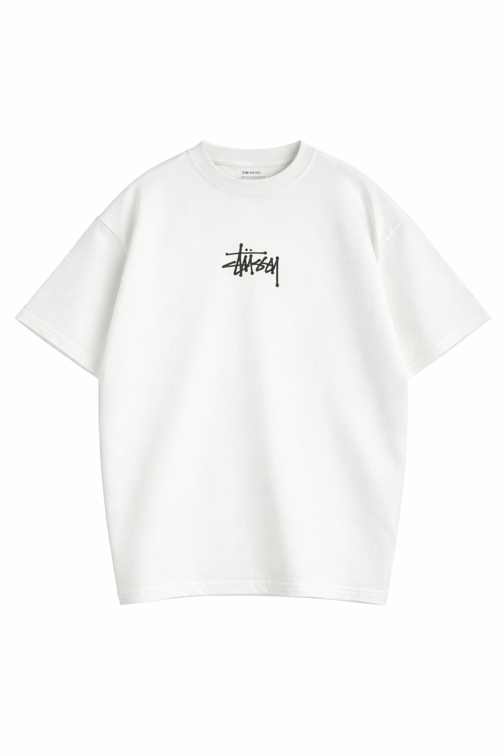 Stil Logo Baskılı Beyaz Oversize