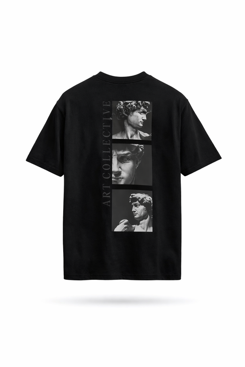 Art Collective Siyah Oversize Tişört