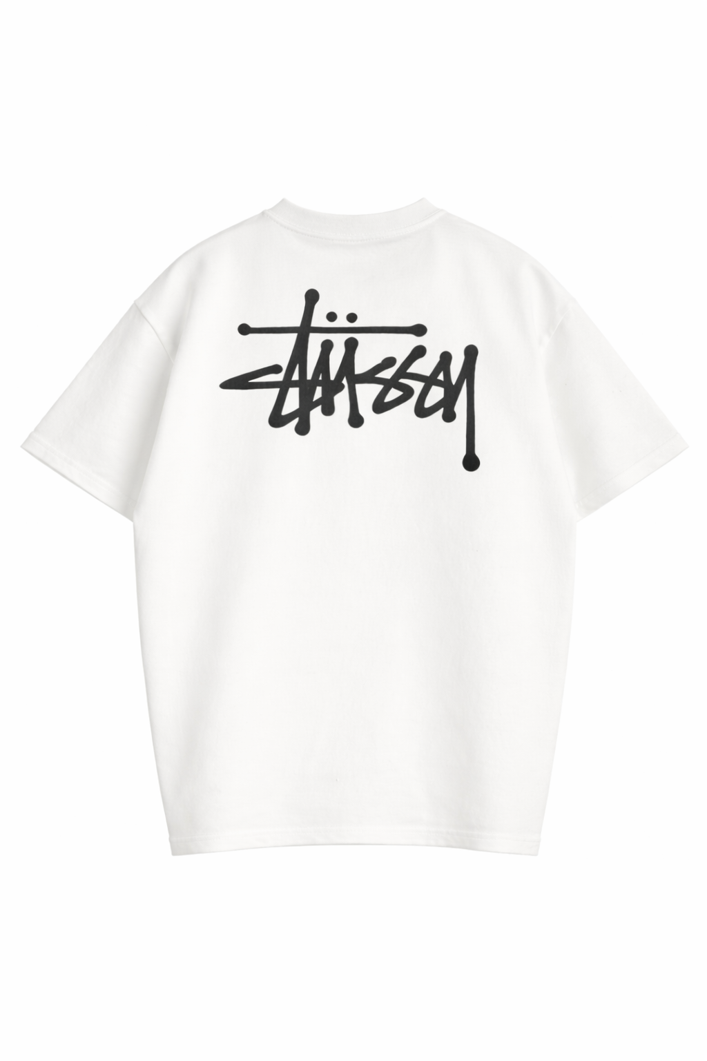 Stil Logo Baskılı Beyaz Oversize