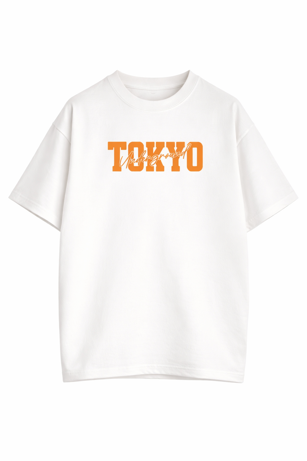 Tokyo Underground Baskılı Oversize Tişört