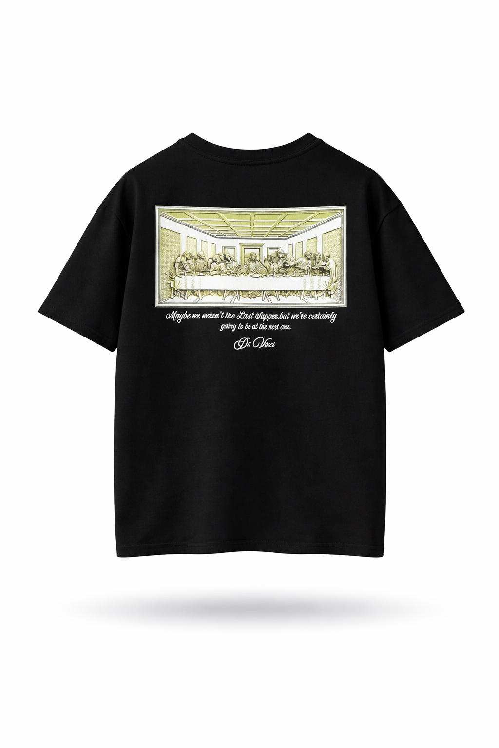 Da Vinci Baskılı Unisex Oversize T-shirt