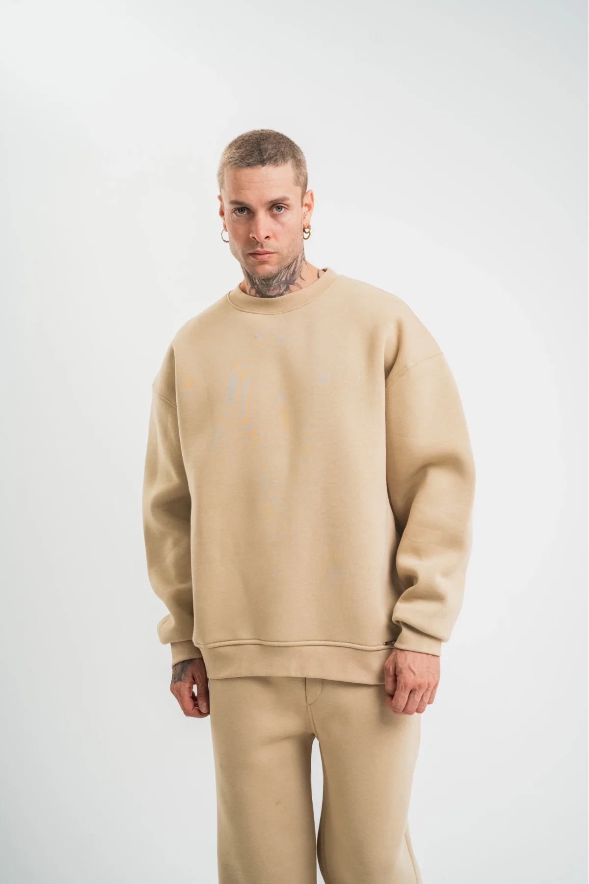 Uzun Kol Bisiklet Yaka Basic SweatShirt