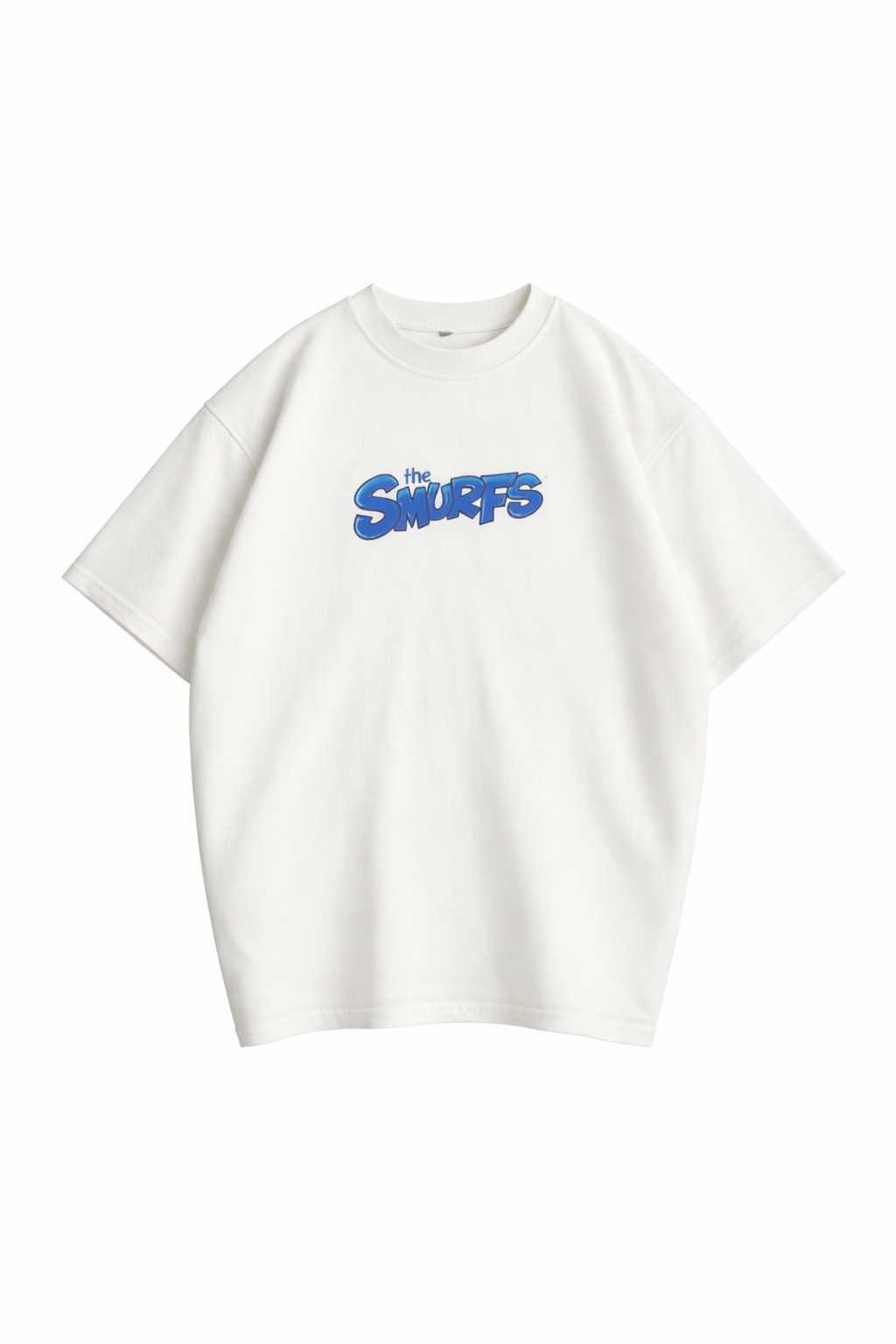 The Smurfs Beyaz Oversize Tişört