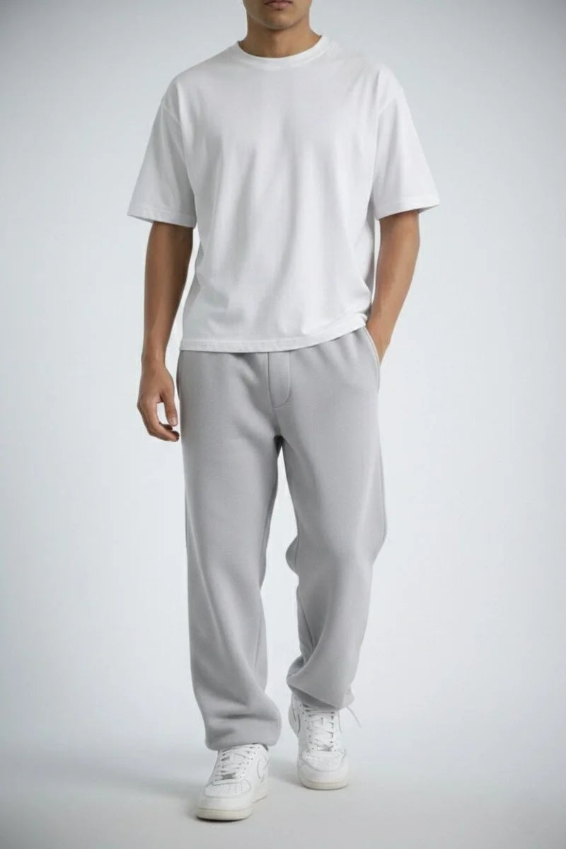 Erkek Lastikli Alt Eşofman - Gri