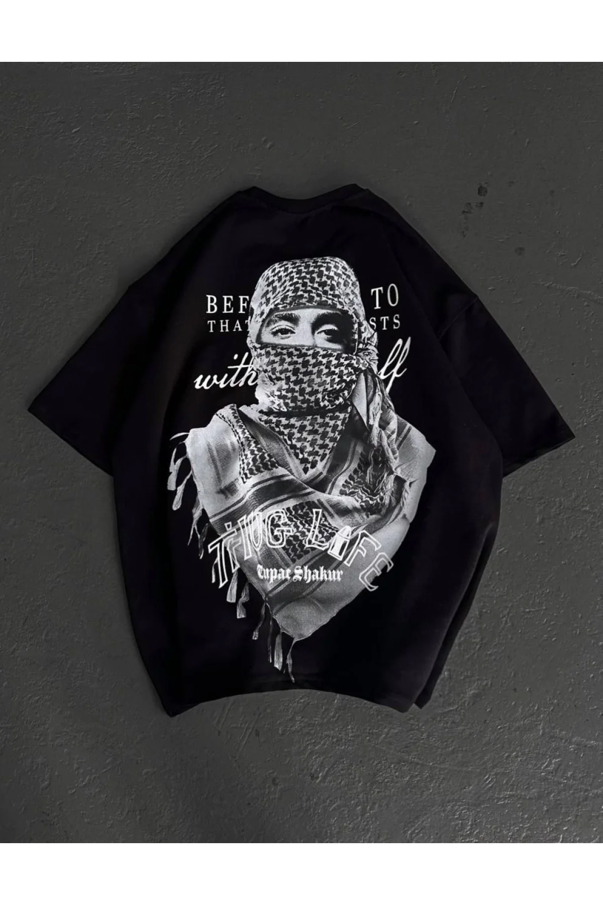 Unisex Baskılı Oversize T-Shirt