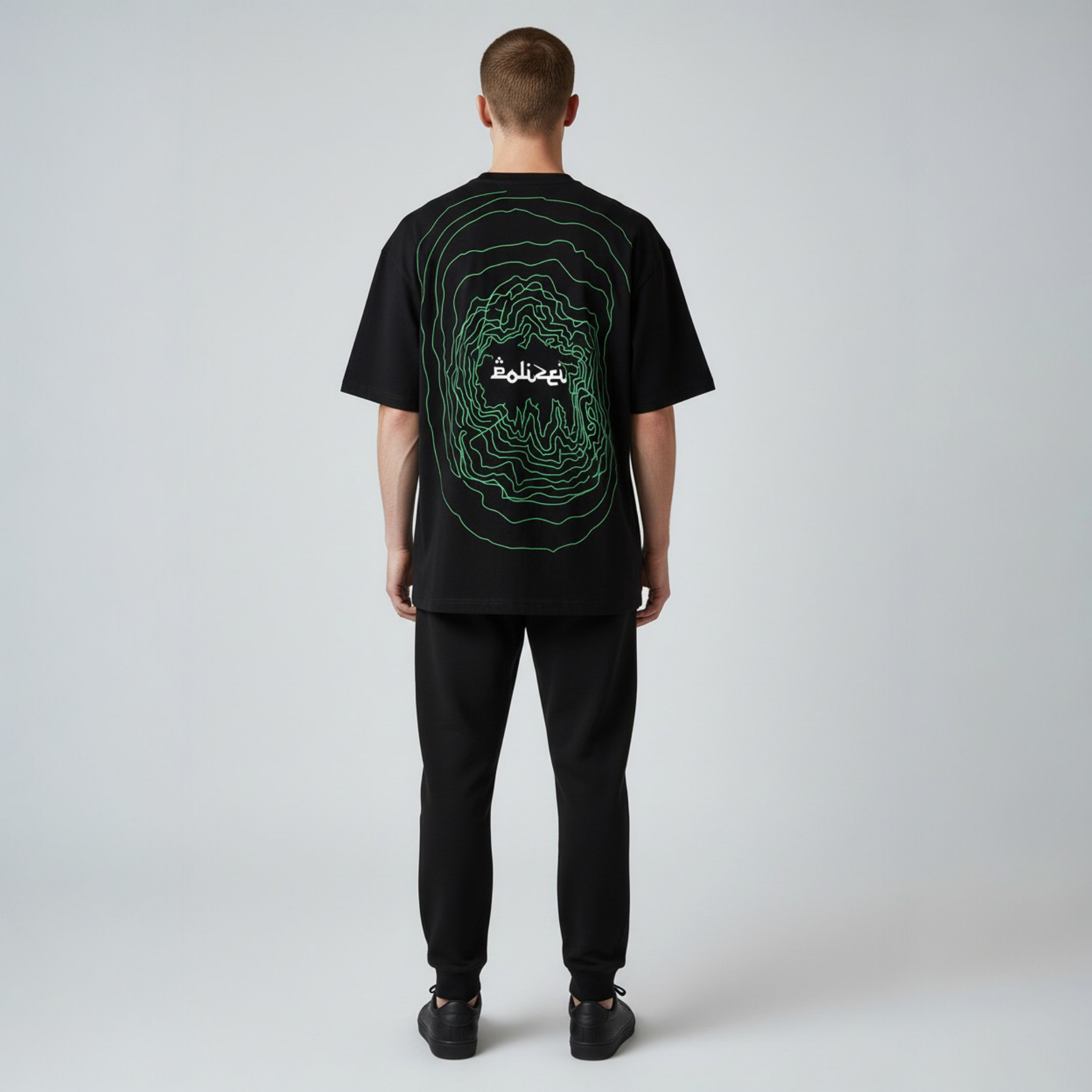 Unisex Sırt Baskılı Oversize T-Shirt