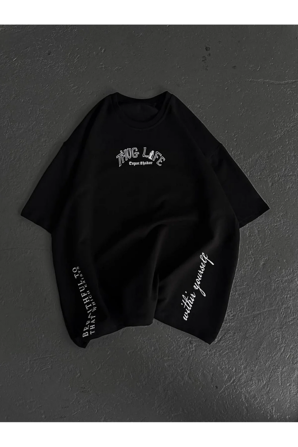 Unisex Baskılı Oversize T-Shirt