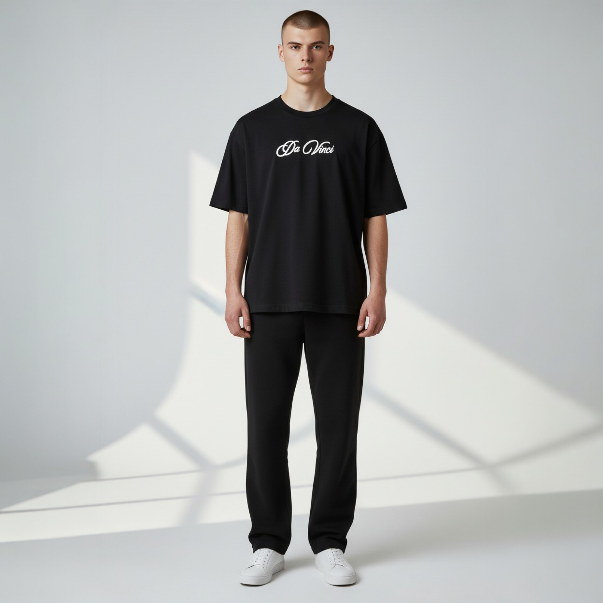 Da Vinci Baskılı Unisex Oversize T-shirt