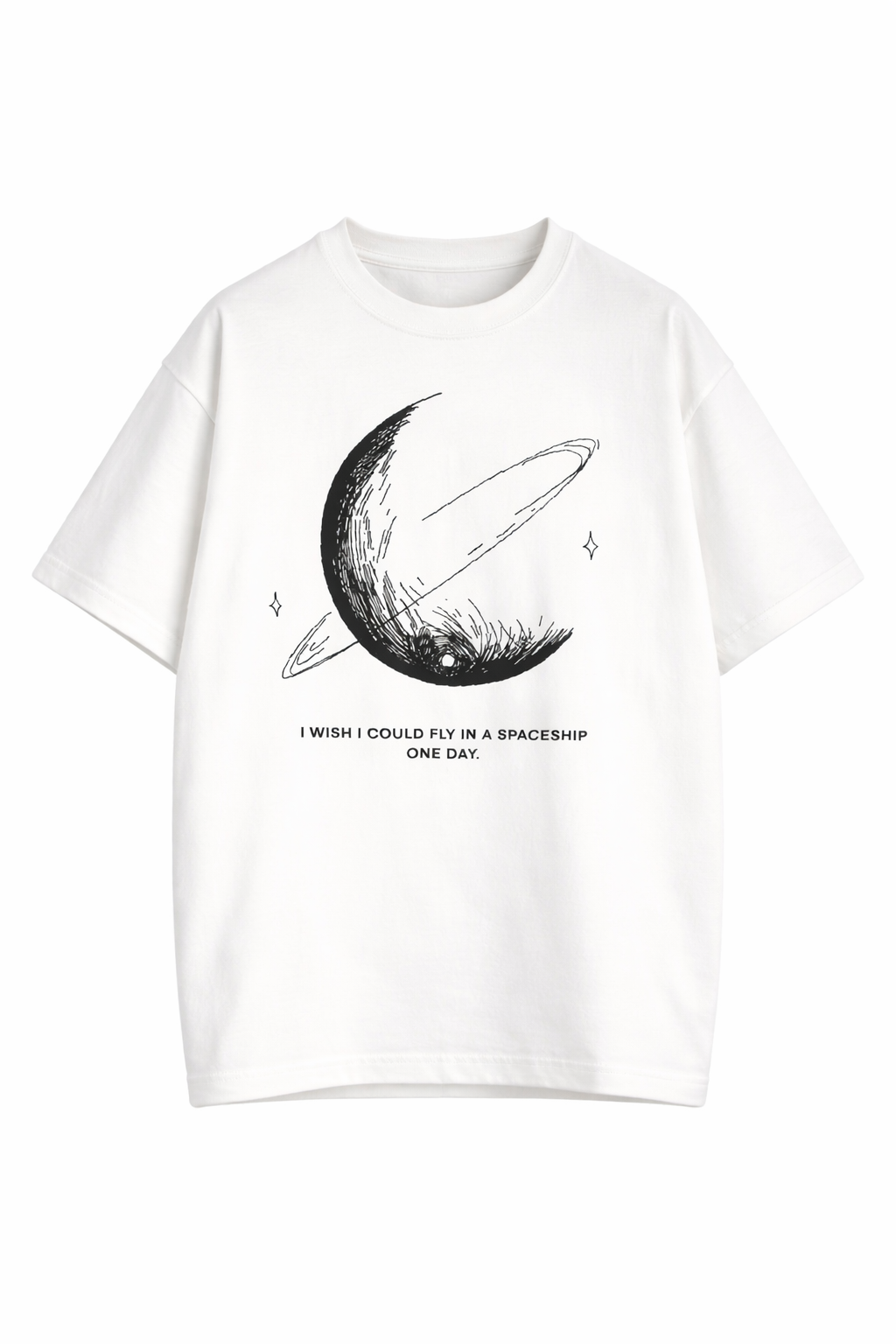 Moon Graphic Oversize T-Shirt