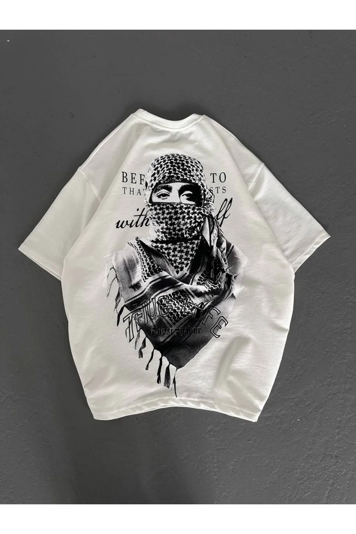 Unisex Baskılı Oversize T-Shirt